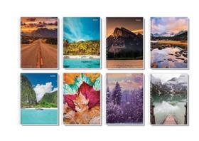 Caderno Espiral 1/4 Capa Flexível 48 folhas pequeno kit 20un Caderno Espiral 1/4 Capa Flexível 48 folhas pequeno kit 20un