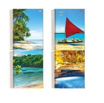 Caderno Espiral 1/4 Flexivel 96fls Pacote sortidos kit 10un