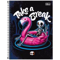 Caderno espiral 1 matéria 80 folhas Bone Z Tilibra