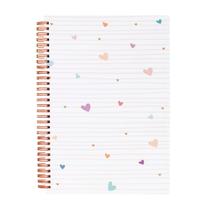 Caderno Espiral 1 Matéria 80 Folhas Universitario 20x27,5cm Coração Heart Soul - BRW
