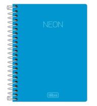 Caderno Espiral 14 CP Neon Azul 80fl Tilibra Caderno Espiral 14 CP Neon Azul 80fl Tilibra