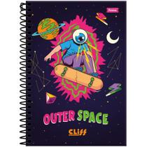 Caderno Espiral 20X1 Capa Dura CLIFF Masculino 320 Folhas Pacote com 2