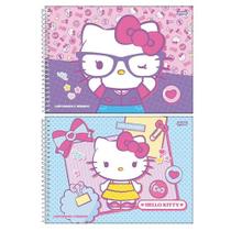 Caderno espiral 275x200mm 80fls hello kitty-jandaia 7298324