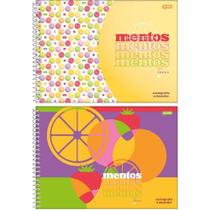 Caderno espiral 275x200mm cd cart 80fls mentos 7704825