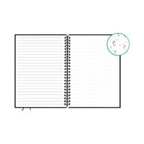 Caderno Espiral A4 Reutilizável Com Papel Apagável, Bloco De Notas, Diário Para Escritório, Escola E