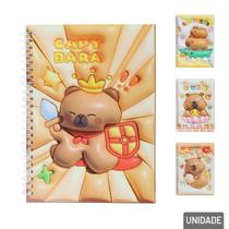 Caderno Espiral A5 100FL Capivara - Tudo em Caixa