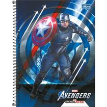 Caderno Espiral Avengers Capa Dura 1 Matéria 80 Folhas