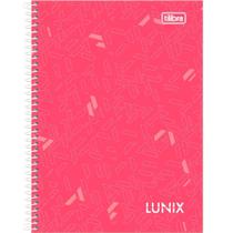 Caderno Espiral Capa Dura 1/4 80 Folhas Lunix TILIBRA