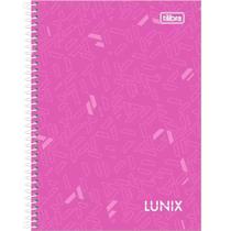 Caderno Espiral Capa Dura 1/4 80 Folhas Lunix TILIBRA