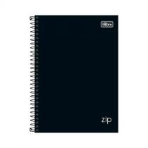 Caderno espiral capa dura 1/4 80 folhas Zip Preto - Tilibra Caderno espiral capa dura 1/4 80 folhas Zip Preto - Tilibra