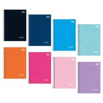 Caderno Espiral Capa Dura 1/4 Lunix 80 Folhas