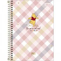 Caderno Espiral Capa Dura 1/4 Pooh 80 Folhas