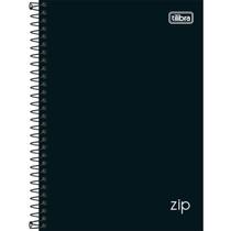 Caderno Espiral Capa Dura 1/4 Zip Preto 160 Folhas (Pacote com 4 unidades)