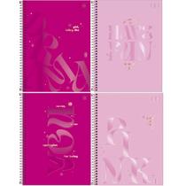 Caderno Espiral Capa Dura 1 Matéria - 80 Folhas - Love Pink - Tilibra