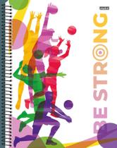 Caderno Espiral Capa Dura 10 Matérias Be Strong 160 Folhas - São Domingos Caderno Espiral Capa Dura 10 Matérias Be Strong 160 Folhas - São Domingos
