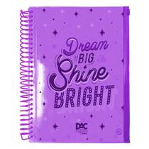 Caderno Espiral Capa Dura 10x1 - 160 Folhas Bubble - Dac ROXO