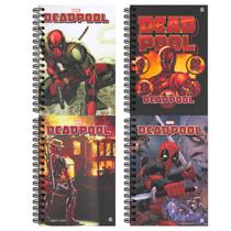 Caderno Espiral Capa Dura 10x1 - 160 Folhas - Deadpool - Animativa Caderno Espiral Capa Dura 10x1 - 160 Folhas - Deadpool - Animativa