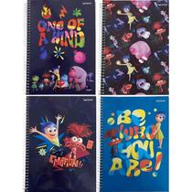 Caderno Espiral Capa Dura 10x1- 160 Folhas - Divertida Mente 2 - StarSchool