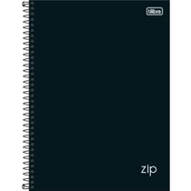 Caderno espiral capa dura 16 matérias Zip preto 256 folhas Tilibra