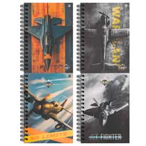 Caderno Espiral Capa Dura 1x1 - 80 Folhas - Air Attack - Animativa Caderno Espiral Capa Dura 1x1 - 80 Folhas - Air Attack - Animativa