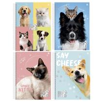 Caderno Espiral Capa Dura 1x1 - 80 Folhas - My Pets - Animativa Caderno Espiral Capa Dura 1x1 - 80 Folhas - My Pets - Animativa