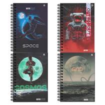 Caderno Espiral Capa Dura 1x1 - 80 Folhas - Outer Space - Animativa UNICA Caderno Espiral Capa Dura 1x1 - 80 Folhas - Outer Space - Animativa UNICA