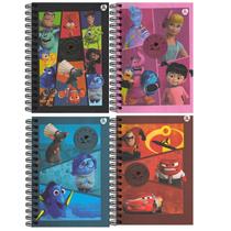 Caderno Espiral Capa Dura 1x1 - 80 Folhas - Pixar - Animativa