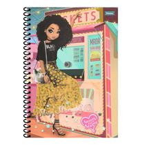 Caderno Espiral Capa Dura 1x1 - 96 Folhas - Amigas Para Sempre - Foroni