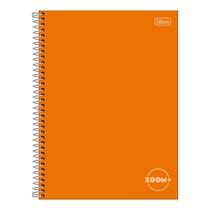 Caderno Espiral Capa Dura 1x1 - 96 Folhas - Zoom Laranja - Tilibra