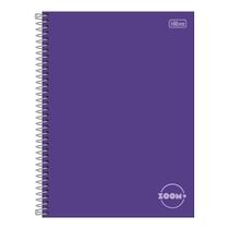 Caderno Espiral Capa Dura 1x1 - 96 Folhas - Zoom Roxo - Tilibra