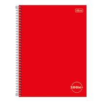 Caderno Espiral Capa Dura 1x1 - 96 Folhas - Zoom Vermelho - Tilibra