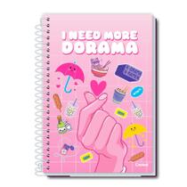 Caderno Espiral Capa Dura 200 Folhas Pequeno 1/4 Capa