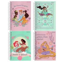 Caderno Espiral Capa Dura - 80 Folhas - Princesas Disney - StarSchool