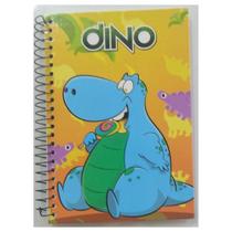 Caderno Espiral Capa Dura 96 Folhas Quadriculado Dino - PanAmericana