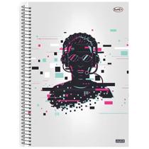 Caderno Espiral Capa Dura Bom D+ Maculino 80 Folhas São Domingos