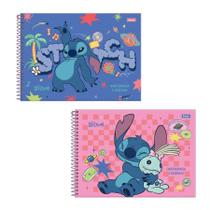 Caderno espiral capa dura cartografia 80 folhas Stitch - Foroni Caderno espiral capa dura cartografia 80 folhas Stitch - Foroni