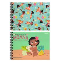 Caderno Espiral Capa Dura Cartografia e Desenho - 80 Folhas - Moana - StarSchool