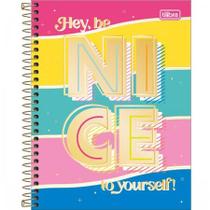 Caderno Espiral Capa Dura Colegial 1 Matéria Be Nice 80 Folhas Tilibra
