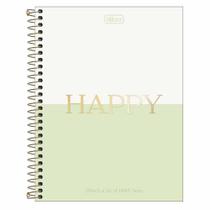 Caderno Espiral Capa Dura Colegial 1 Matéria Happy 80 Folhas Tilibra 8199