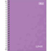 Caderno Espiral Capa Dura Colegial 1 Matéria Lunix 80 Folhas - Sortido