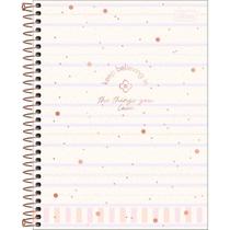 Caderno Espiral Capa Dura Colegial 1 Matéria Soho 80 Folhas - Fundo Bege Listras Lilas Caderno Espiral Capa Dura Colegial 1 Matéria Soho 80 Folhas - Fundo Bege Listras Lilas
