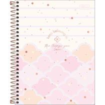 Caderno Espiral Capa Dura Colegial 1 Matéria Soho 80 Folhas - Fundo Listrado Nuvens Rosas Caderno Espiral Capa Dura Colegial 1 Matéria Soho 80 Folhas - Fundo Listrado Nuvens Rosas