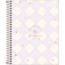 Caderno Espiral Capa Dura Colegial 1 Matéria Soho 80 Folhas - Fundo Xadrez Lilas Coraçao Caderno Espiral Capa Dura Colegial 1 Matéria Soho 80 Folhas - Fundo Xadrez Lilas Coraçao