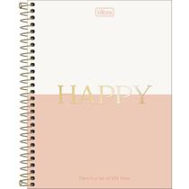 Caderno Espiral Capa Dura Colegial 10 Matérias Happy 160 Folhas Tilibra