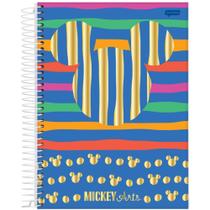 Caderno Espiral Capa Dura Colegial A5 10 Matérias 160 Folhas Mickey Arts JANDAIA
