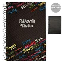 Caderno Espiral Capa Dura Colegial Black Notes 80 Fls kit
