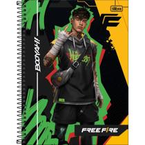 Caderno Espiral Capa Dura Connect Free Fire 80 Folhas Tilibra