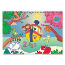 Caderno Espiral Capa Dura Desenho Meia Pauta 40 Folhas CREDEAL Estampa 1 Caderno Espiral Capa Dura Desenho Meia Pauta 40 Folhas CREDEAL Estampa 1