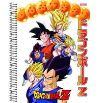 Caderno Espiral Capa Dura Dragon Ball Z 80 Folhas São Domingos