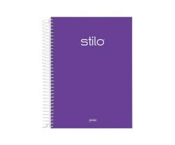 Caderno Espiral Capa Dura Jandaia Roxo 10 Materias 160 Fls